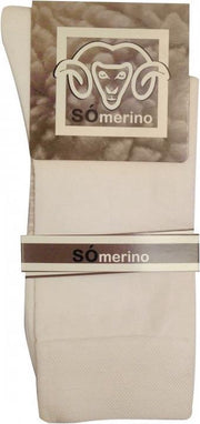 2-Pack Zachte Dunne Merino Wollen Sokken S15 - Unisex - ecru - Maat 35-38
