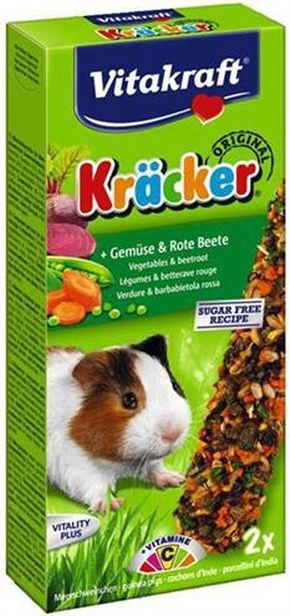Vitakraft cavia kracker groente - 2 in 1 - 1 stuks