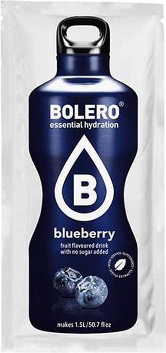 Bolero | Limonade | Blauwe bessensmaak | 24 x 9 gram  | Snel afvallen zonder poespas!