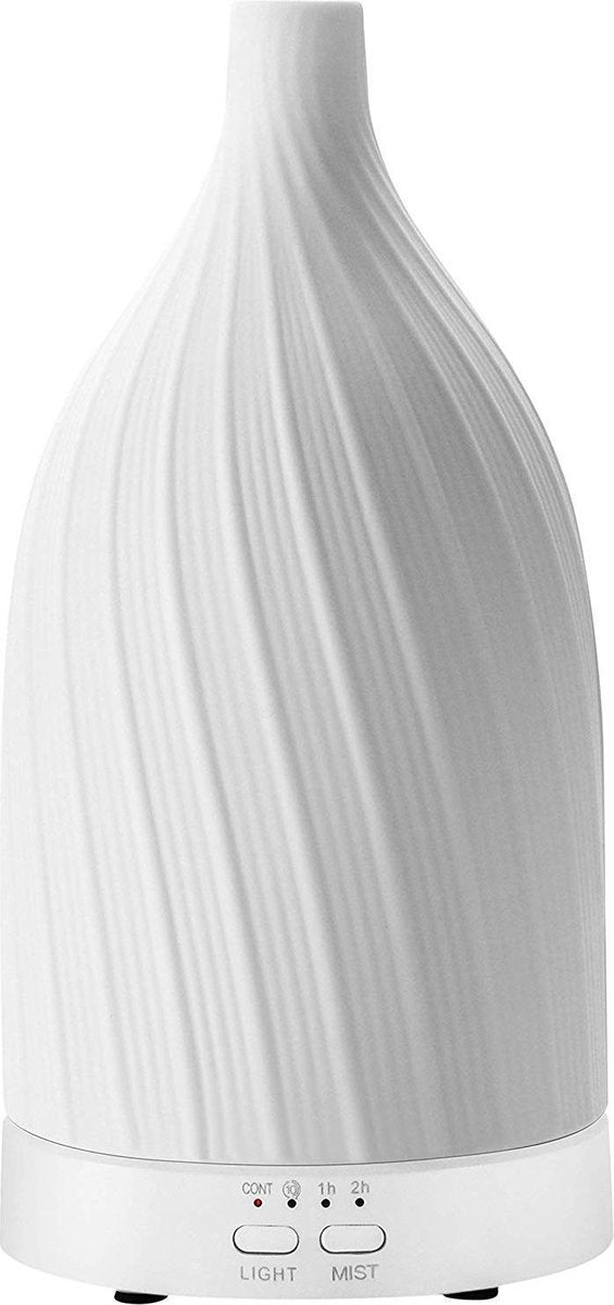 CareScent Keramieke Aroma Diffuser Cherish |Etherische Olie Vernevelaar voor Aromatherapie | Verdamper | Geurverspreider | Aroma Vernevelaar met Gratis 1x Etherische Olie (10 ml)