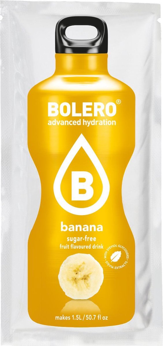 Suikervrije limonade sticks banaan - 60 x 3g
