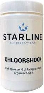 Starline Premium Chloor shock/choc 55% - 1 kg - Snelwerkend Chloor - Granulaat -