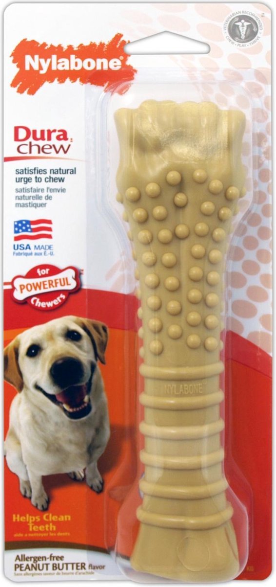 Nylabone Dura Chew Voor Harde Bijters Pindakaassmaak VANAF 23 KG