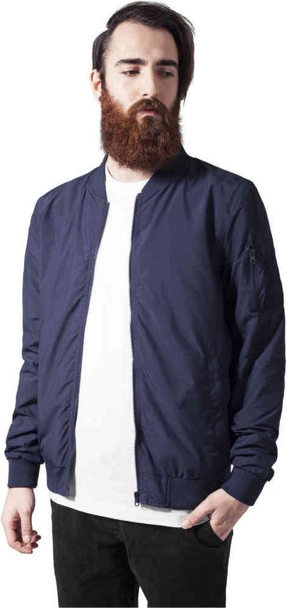 Urban Classics Bomber jacket -L- Light Blauw
