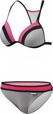 Beco Bikini B-cup Dames Polyamide Grijs/roze Maat 40