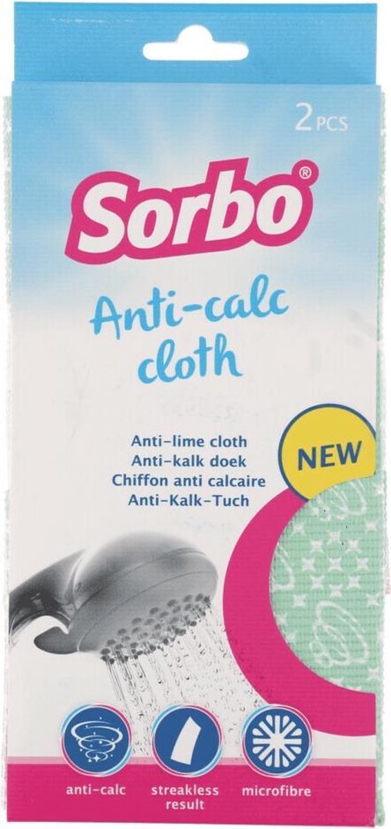 Sorbo Anti-Kalk Doek - 33x43cm - 2 stuks