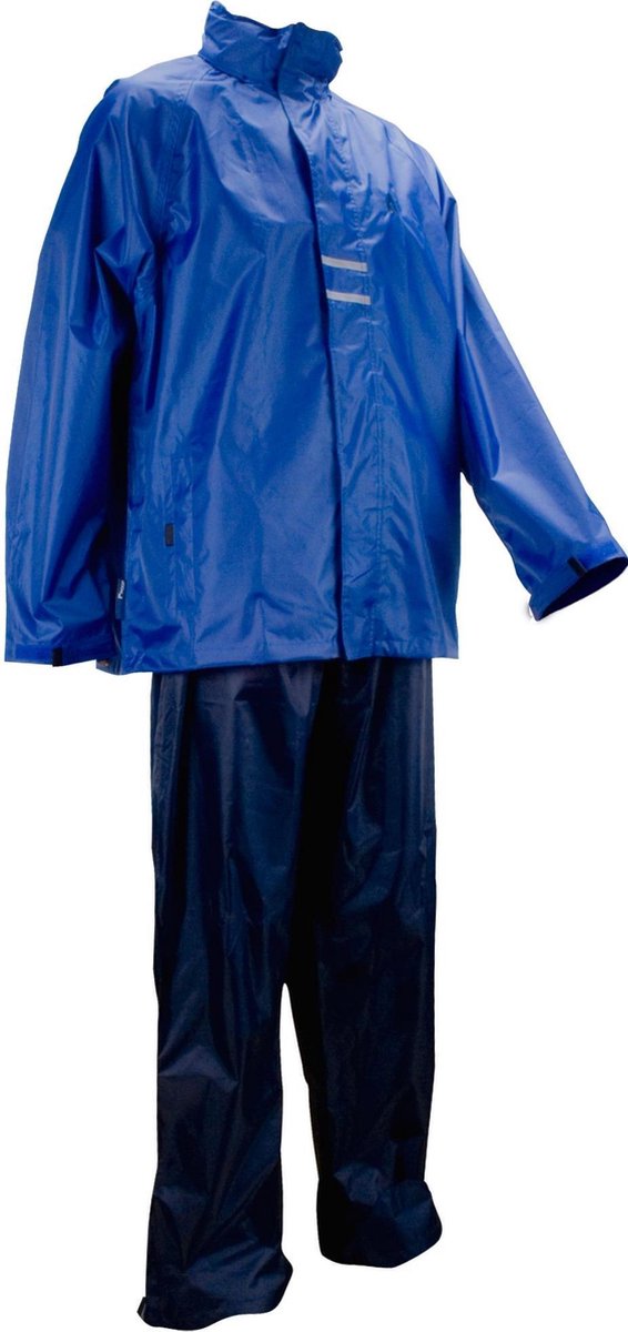 Ralka Regenpak - Volwassenen - Unisex - Maat XL - Blauw/Zwart