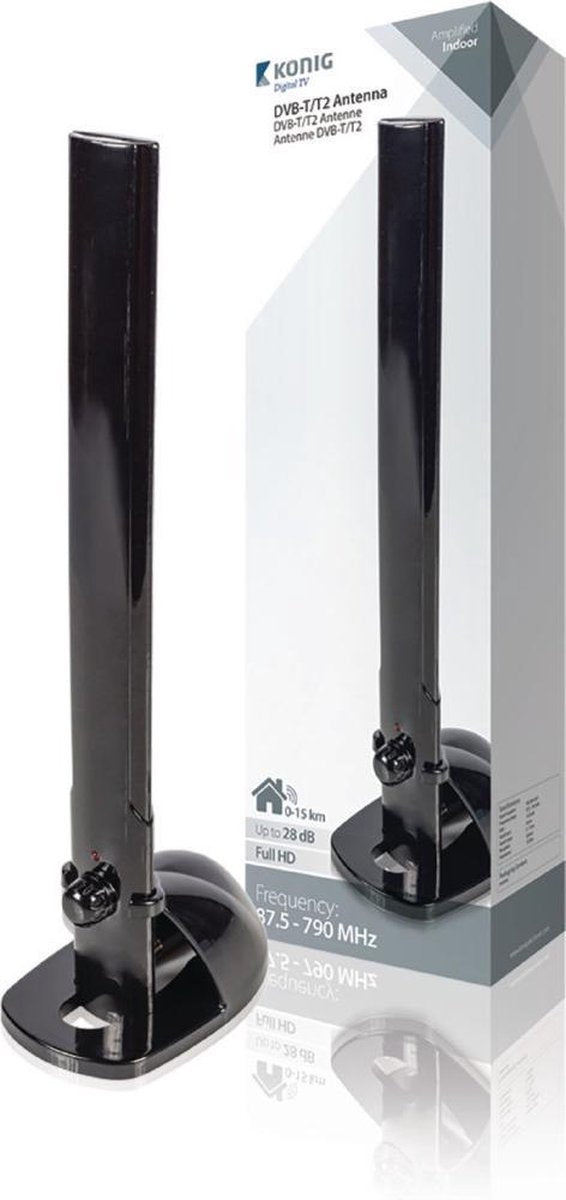 DVB-T/T2 Binnen Antenne 28 dB VHF / UHFB (Digitenne)