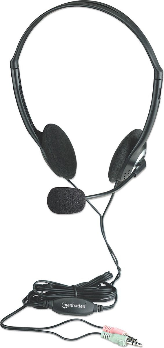 Manhattan 164429 Stereofonisch Hoofdband Zwart