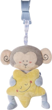 Saro Hangfiguur Met Rammelaar En Trillen Blauw Aapje