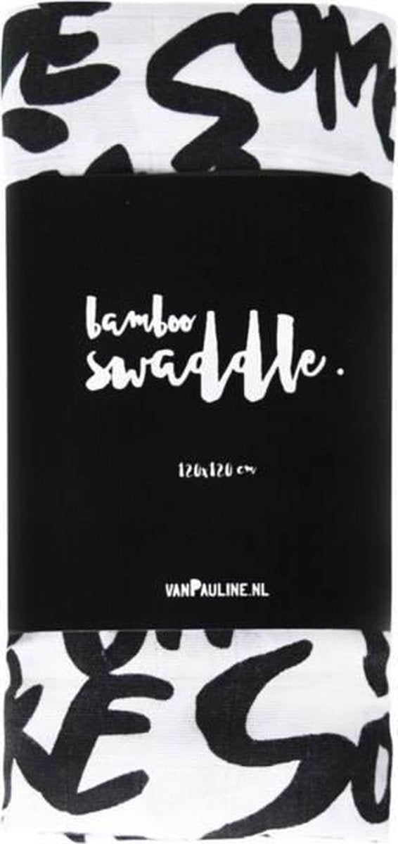 vanPauline Swaddle hydrofiele luier 120x120 cm - Swadlle Make Some Noise