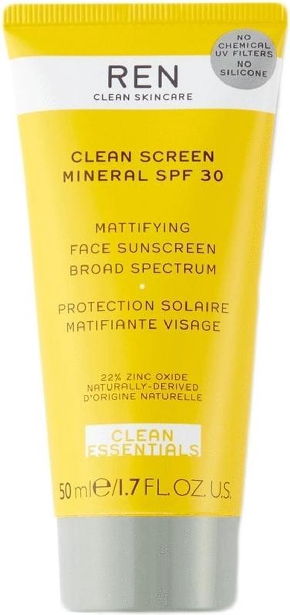 REN - Clean Screen Mineral Mattifying Sunscreen SPF30 50 ml