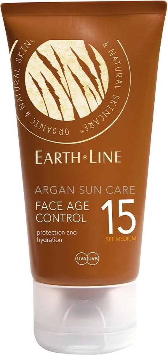 Earthline Argan Bio Sun Face Age Control SPF 15 - Zonnebrand - 50 ml