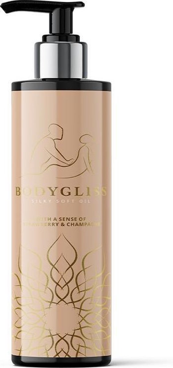 BodyGliss Massage olie Massage Collection Silky Soft Strawberry & Champagne Beige
