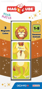 Geomag MagiCube Savanna Animals - 3 delig