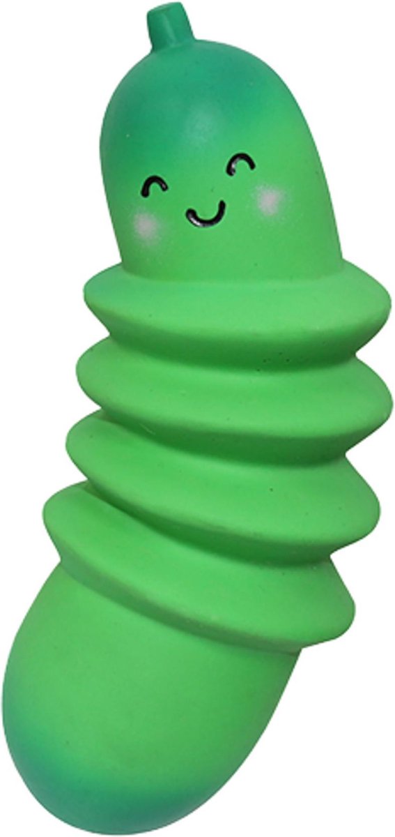 Speelgoed hond latex augurk ribble 18cm