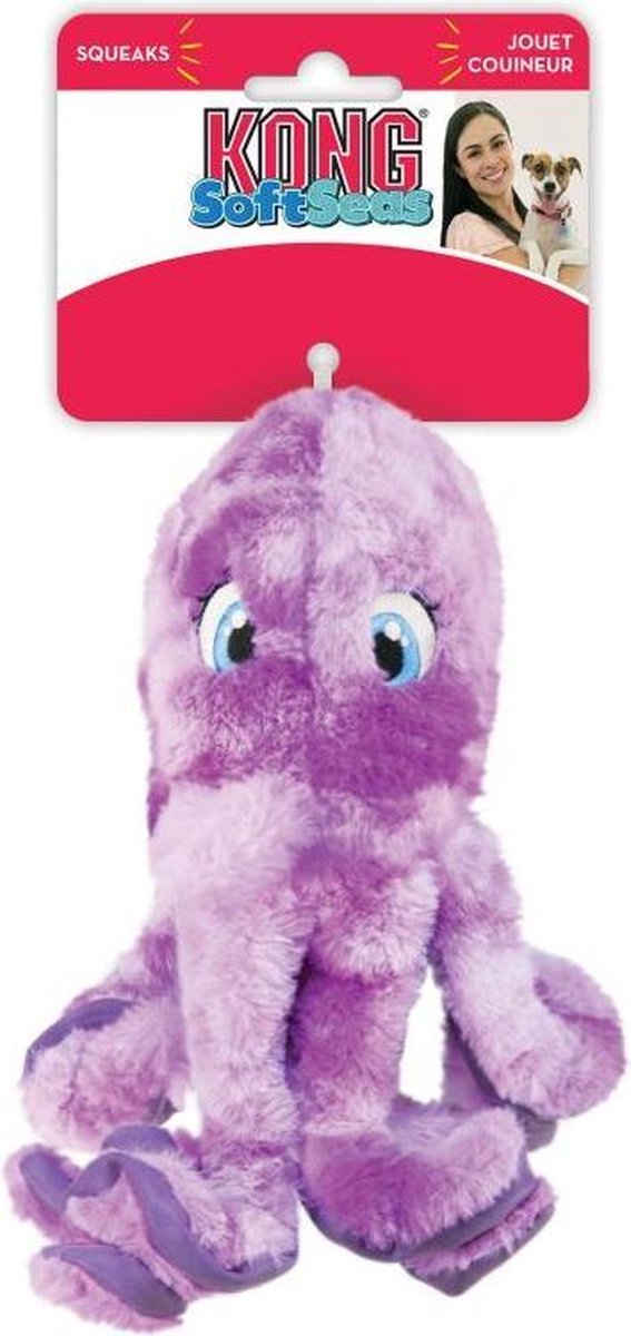 Kong Soft Seas Octopus Paars - - Small
