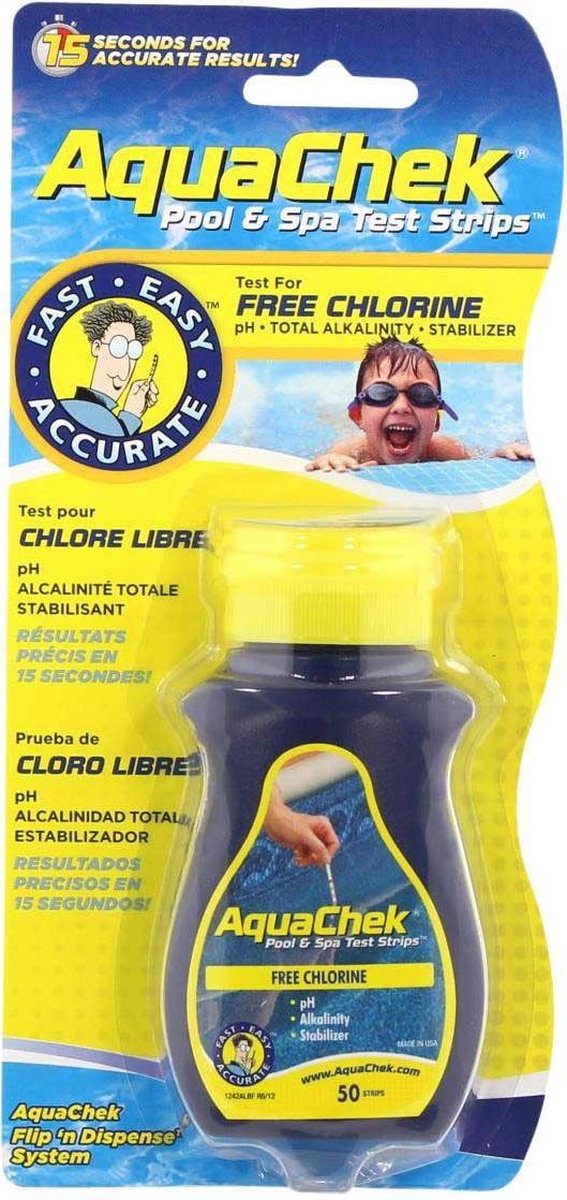 Teststrips aquachek Yellow 4 in 1
