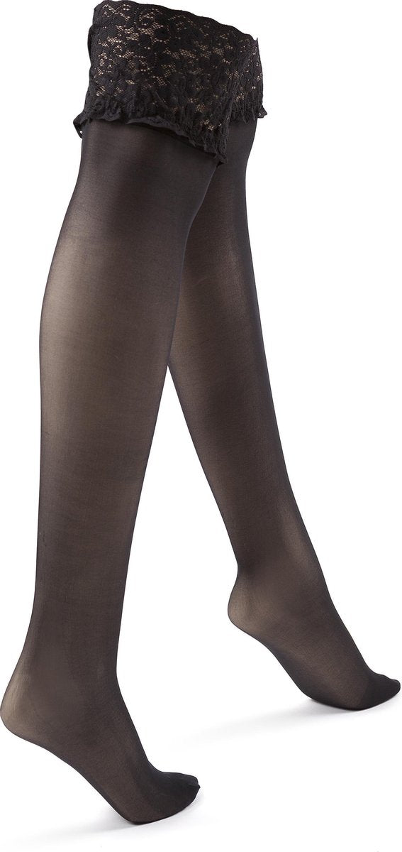 Hunkemöller Stocking 15 Denier Kant Anti Ladder - Maat S/M