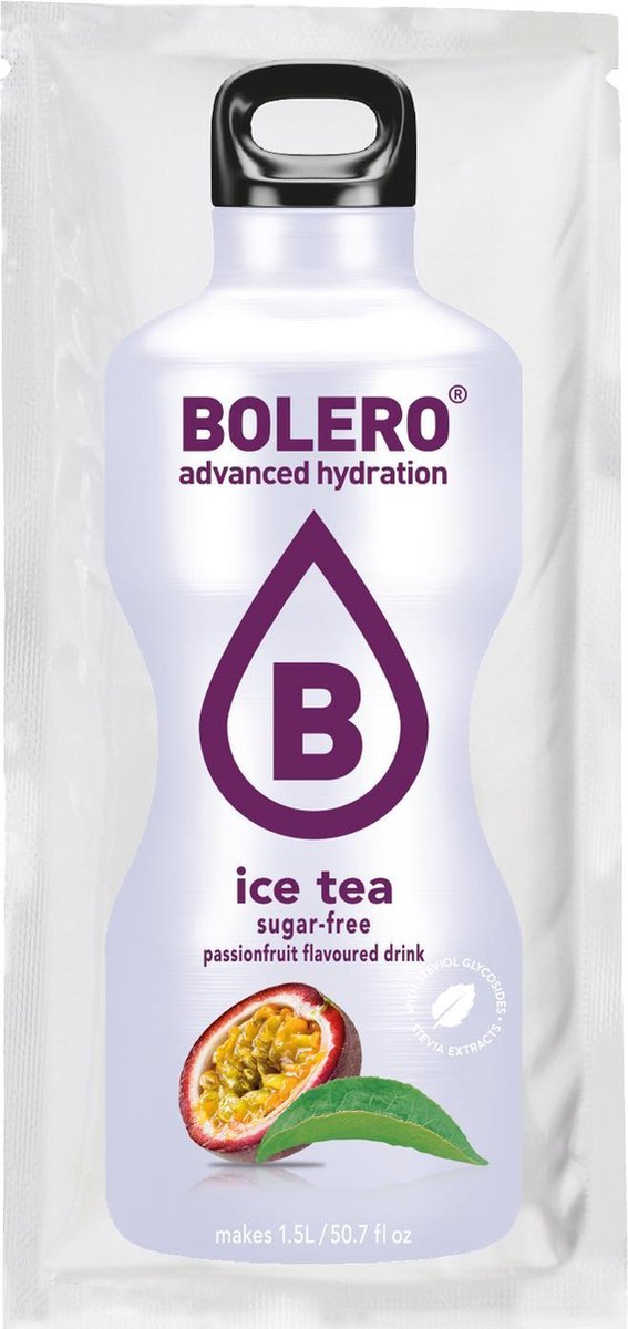 Suikervrije limonade sticks ice tea passion fruit- 60 x 3g