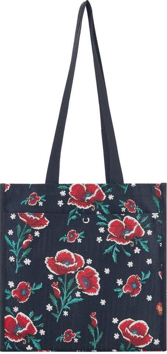 Signare - Cityshopper - schoudertas – Frida Kahlo - Klaproos - Poppy