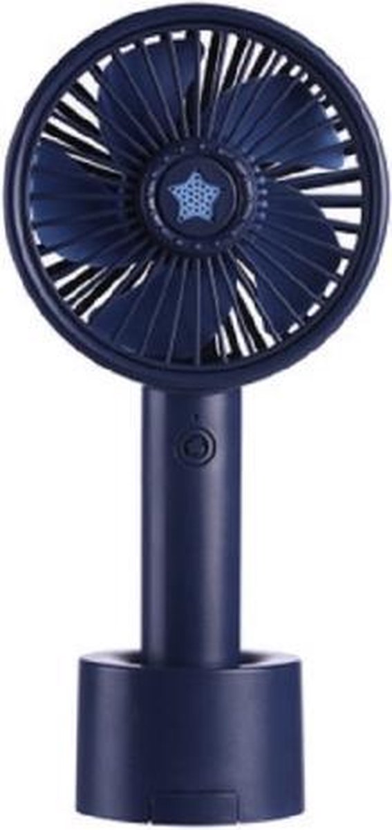 USB draagbare buitenminiventilator met houder voor mobiele telefoon Nachtlampje Kleine ventilator (donkerpaars)
