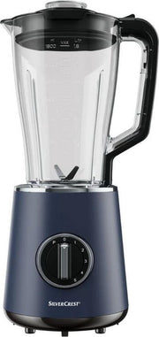 Silvercrest Blender Blauw - Krachtige blender in strak design met RVS elementen - Vermogen: 600 W - Inhoud: 1