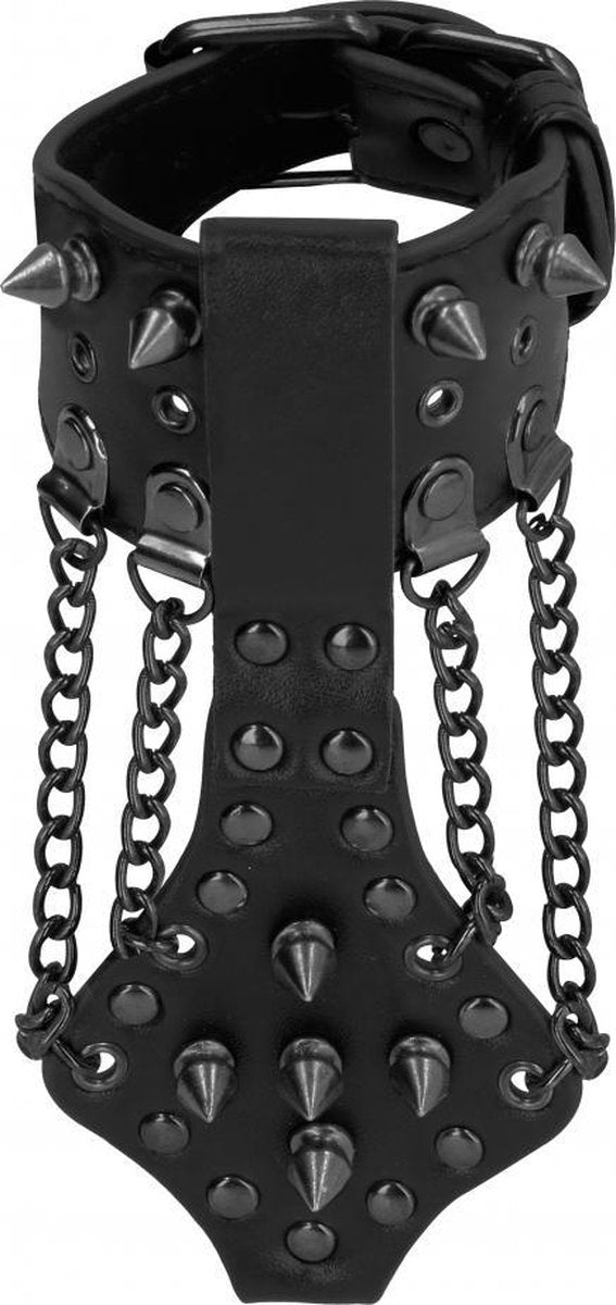 Ouch! Skulls and Bones - Bracelet with Spikes and Chains - B
