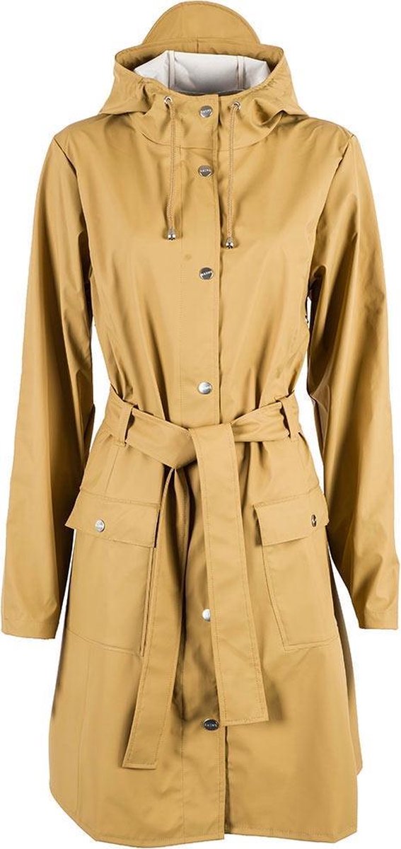 Rains Regenjassen Curve Jacket Grijs Maat:XXS/XS