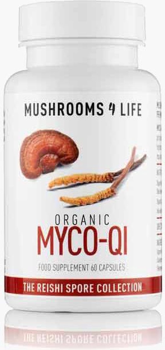 Mushrooms4Life MyCo-Qi biologisch paddenstoel extract - 60 caps