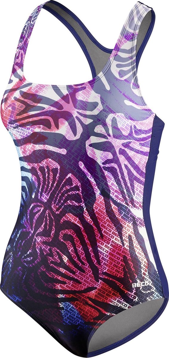 Beco ​​​​​​​badpak Dames Polyamide/elastaan Navy/roze Mt 38