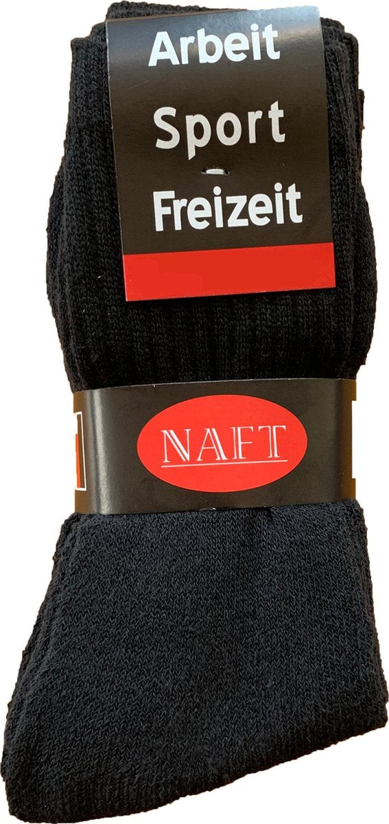 10-paar NAFT herensokken zwart - 47/50