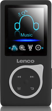 Lenco Xemio-668 Black - MP3-Speler incl. 8GB micro SD en oordopjes - Zwart