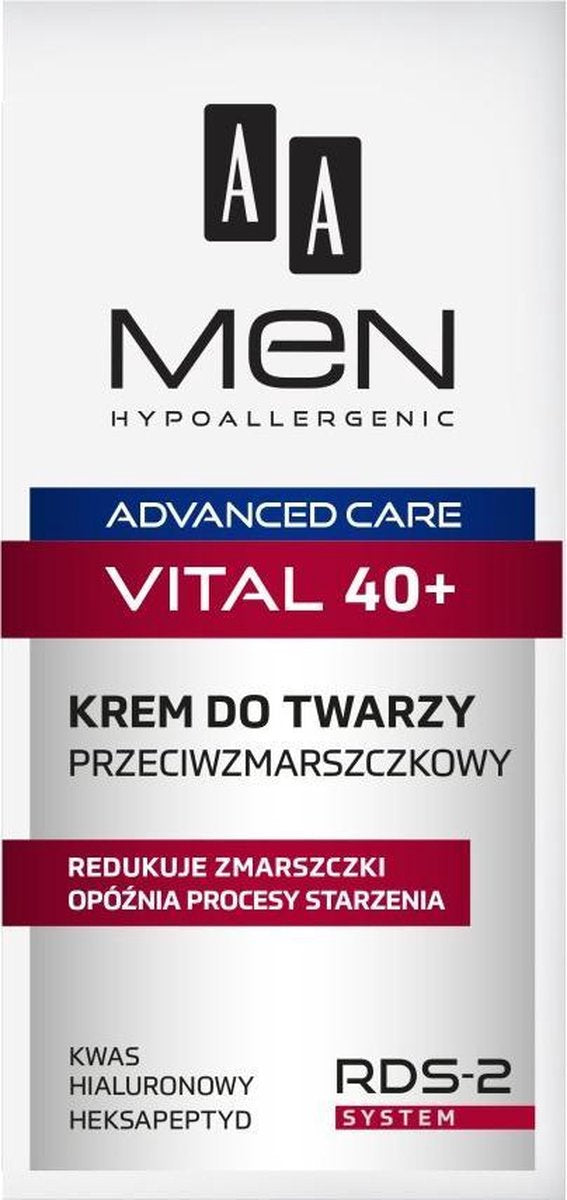 Mannen Gezichtscrème Advanced Care Vital 40+ anti-rimpel gezichtscrème 50ml