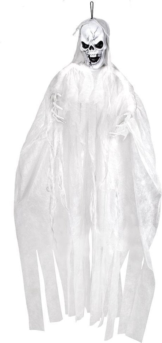 Wit skelet decoratie 150 cm - Feestdecoratievoorwerp