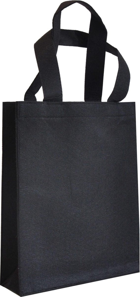 10x vilten tas Zwart A4