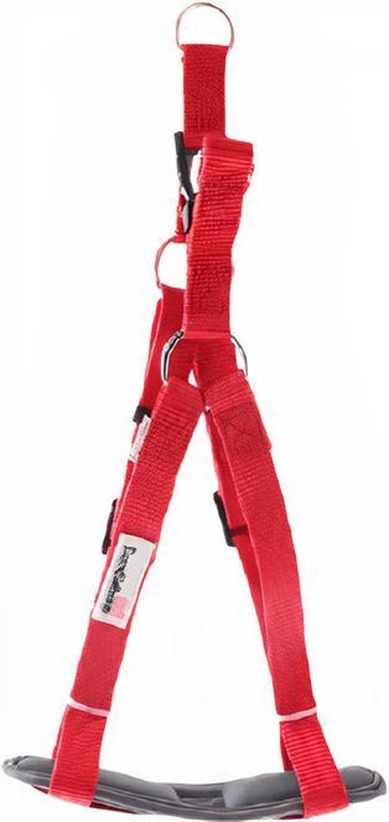 Doodlebone Hondenharnas Bold Comfort 60 - 70 Cm Nylon Rood