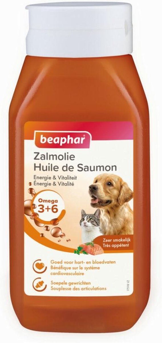 6x Beaphar Zalmolie 430 ml