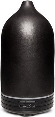 CareScent Keramieke Aroma Diffuser Inspire Dark | Etherische Olie Vernevelaar voor Aromatherapie | Verdamper | Geurverspreider | Aroma Vernevelaar met Gratis Etherische Olie (10 ml)
