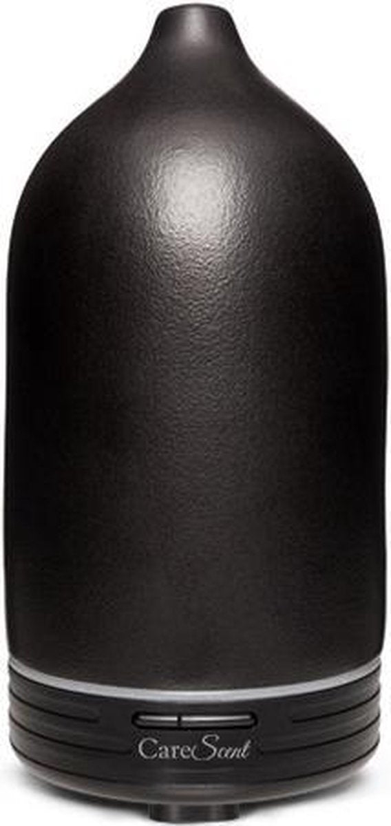 CareScent Keramieke Aroma Diffuser Inspire Dark | Etherische Olie Vernevelaar voor Aromatherapie | Verdamper | Geurverspreider | Aroma Vernevelaar met Gratis Etherische Olie (10 ml)