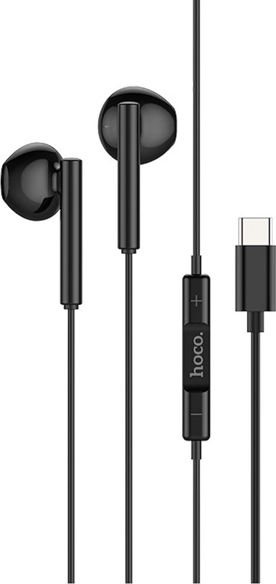 HOCO M65 Special Sound - USB-C Connector Oortjes met Microfoon - 120cm - Zwart