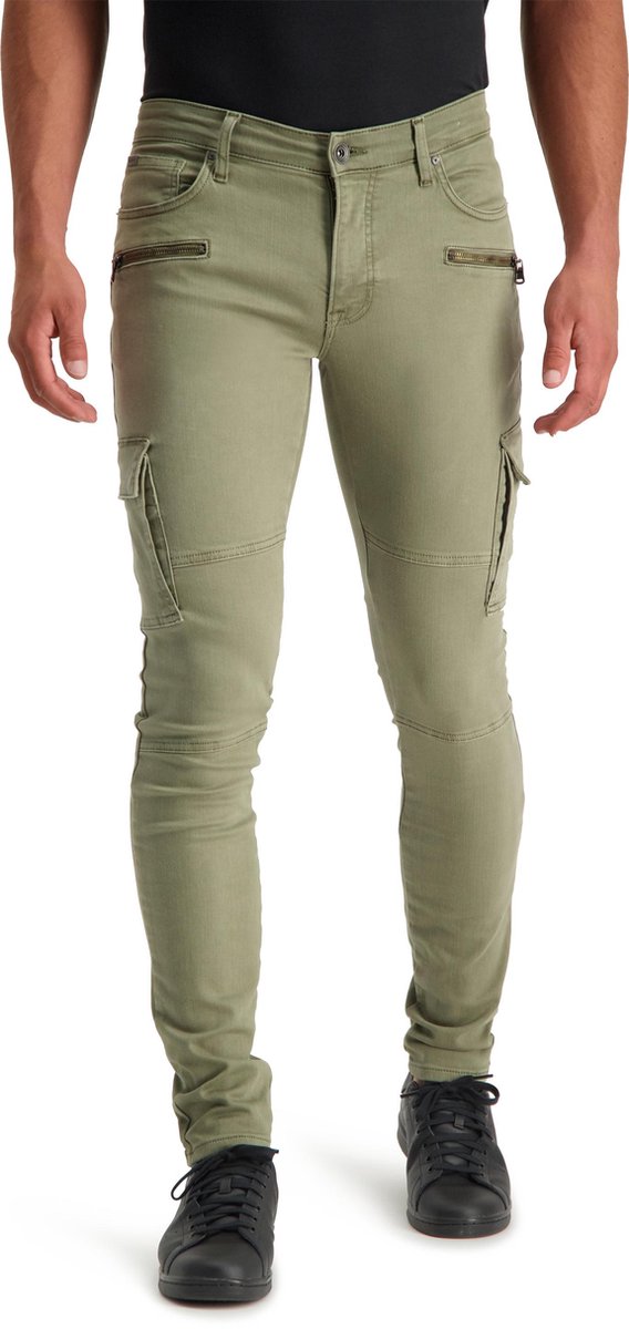 Purewhite The Jone Cargo 545 - Dark Army - Skinny fit