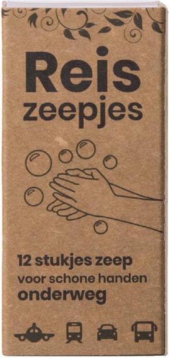 HappySoaps Mini Reis en Toiletzeepjes | 12 Stuks