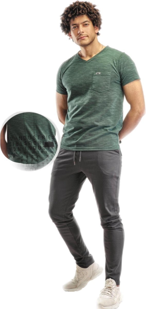 Embrator mannen Jogging set / Huispak grijs/groen maat L