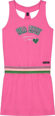 Quapi meisjes mouwloze jurk Aliza Hot Pink