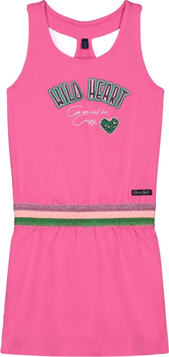 Quapi meisjes mouwloze jurk Aliza Hot Pink