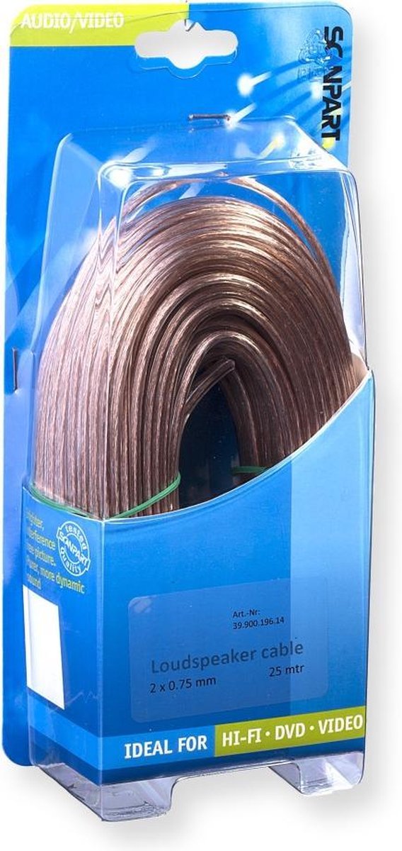 Scanpart - Scanpart Luidspreker Kabel 2x0.75 Tra 25m