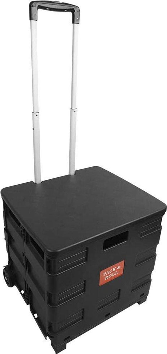 BPT Transportwagen opvouwbaar tot 35kg Boodschappentrolley winkelwagen vouwdoos Transportwagen Boodschappentrolley vouwdoos aluminium kunststof
