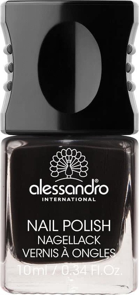 Alessandro Nail Polish - 77 Midnight Black - 10 ml