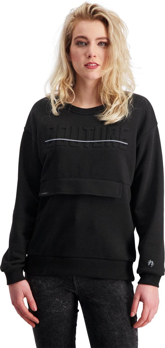 FnckFashion Dames Unisex Sweater COUTURE "Limited Edition" Zwart Maat L